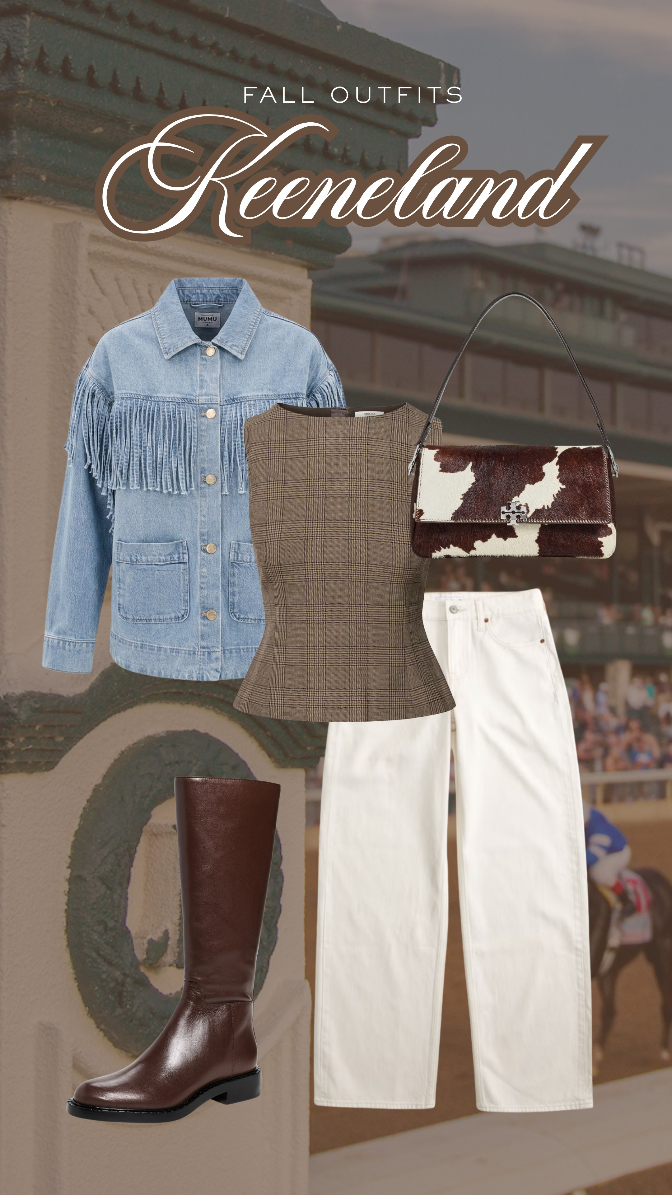 Paring fringe with the cutest plaid top!


fall outfits, keeneland, western trends, fall trends 

 #LTKootd