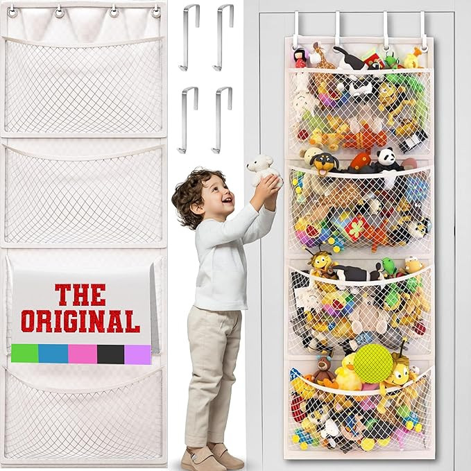 [The Original] Stuffed Animal Storage (Patented) - Over Door Organizer for Stuffies, Baby Ideas H... | Amazon (US)