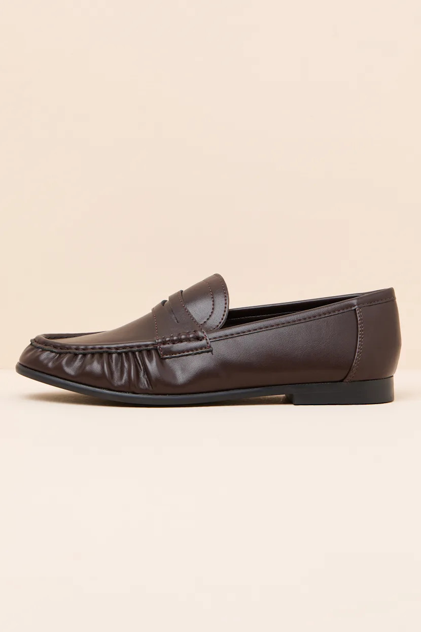 Carlton Espresso Ruched Loafers | Lulus