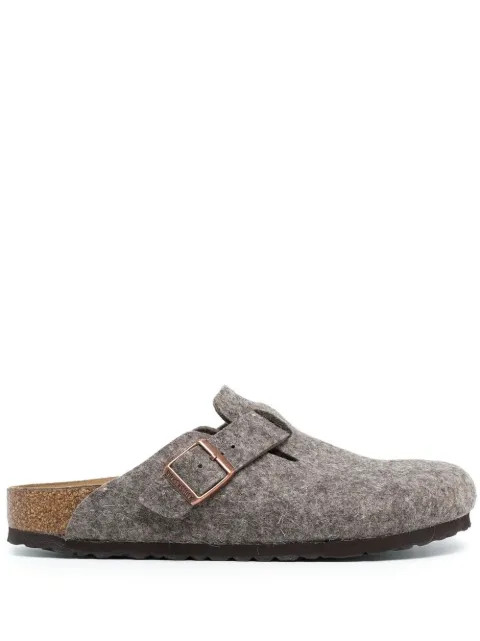 Birkenstock Boston Felt Mules - Farfetch | Farfetch Global