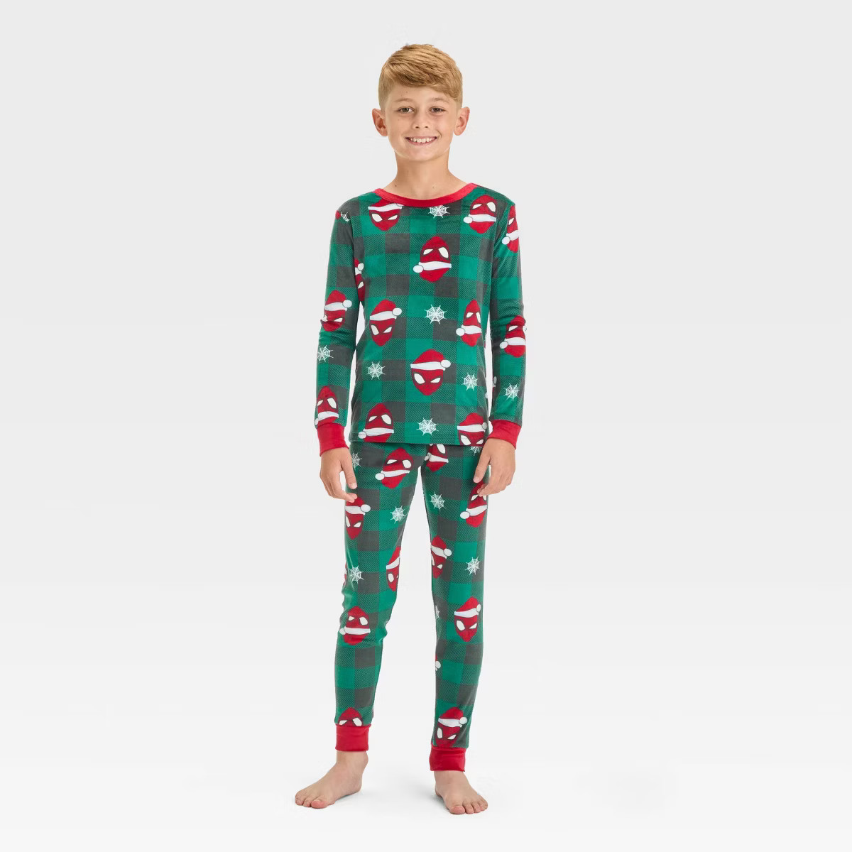 Boys' Spider-Man 2pc Snug Fit Pajama Set - Green 8 | Target