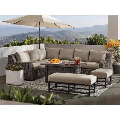 Member's Mark Athena 7-Piece Sectional with Firepit | Sam's Club