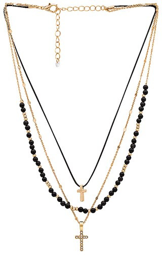 Cross Layered Necklace | Revolve Clothing (Global)