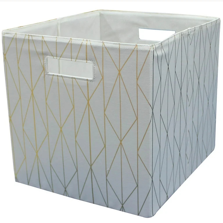 Better Homes and Gardens Fabric Cube Storage Bin (12.75" x 12.75"), Single Unit, Multiple Colors | Walmart (US)