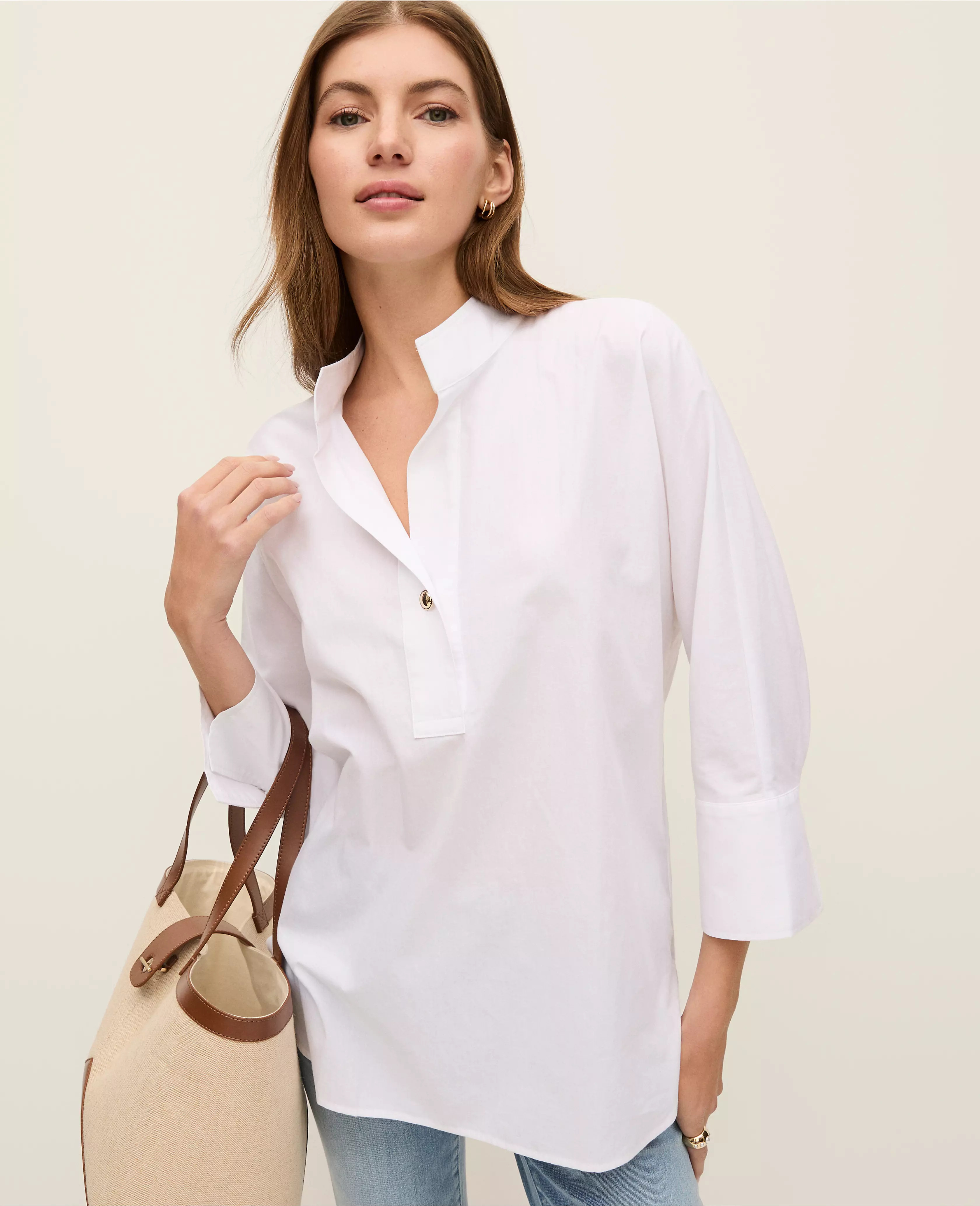 Weekend Collection Tunic Shirt | Ann Taylor