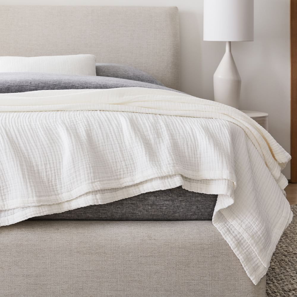 Dreamy Gauze Cotton Blanket | West Elm (US)