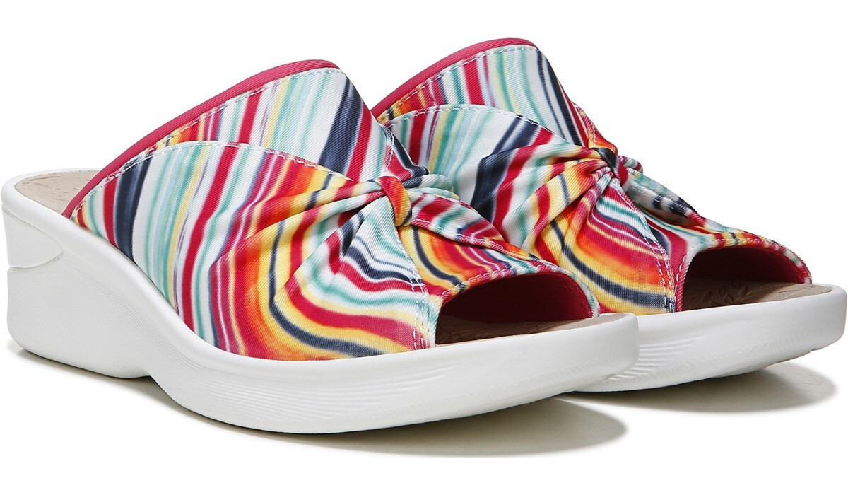 Women's Sunburst Medium/Wide Slide Wedge Sandal | Famous Footwear