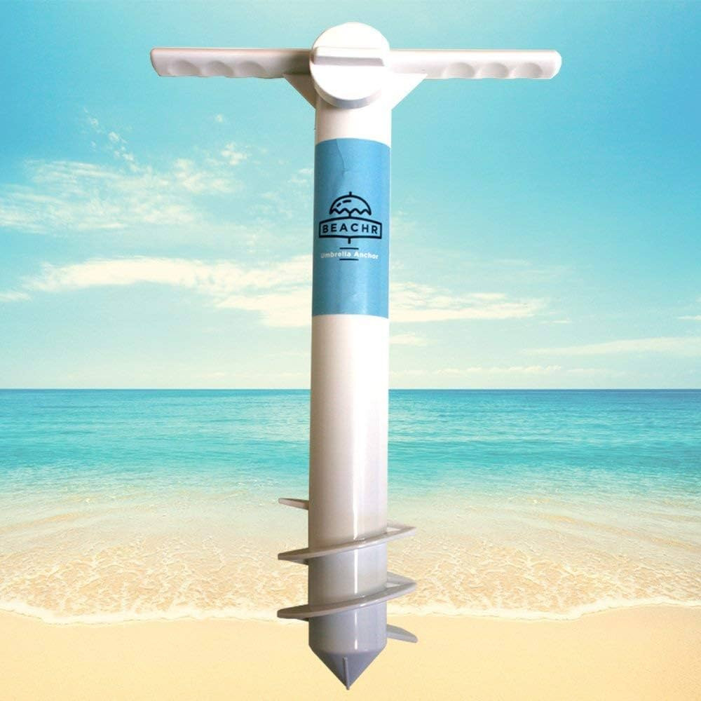 Beachr Parasol Umbrella Sand Anchor - Heavy Duty Outdoor Umbrella Base with Ground Anchor Screw |... | Amazon (US)