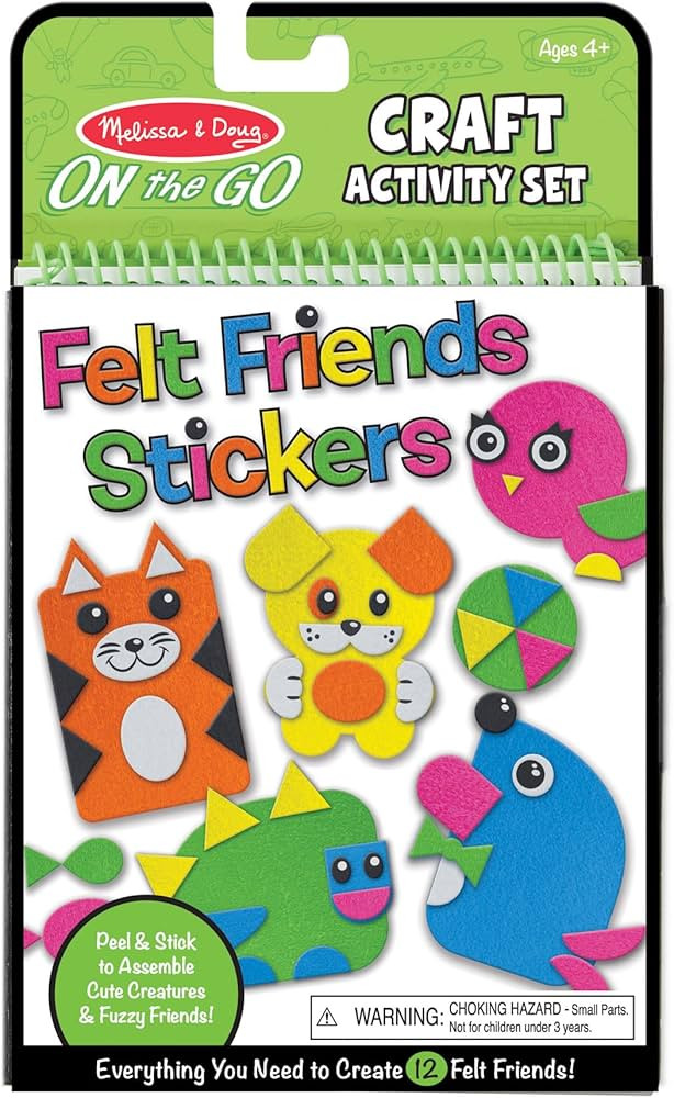Melissa & Doug On the Go Felt Friends Craft Activity Set With 188 Felt Stickers - FSC Certified | Amazon (US)