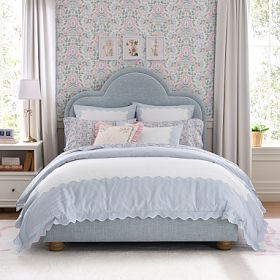 Chelsea Upholstered Classic Bed | Pottery Barn Teen