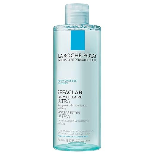 La Roche-Posay Effaclar Micellar Cleansing Water Toner for Oily Skin, Oil Free Makeup Remover, Sa... | Amazon (US)