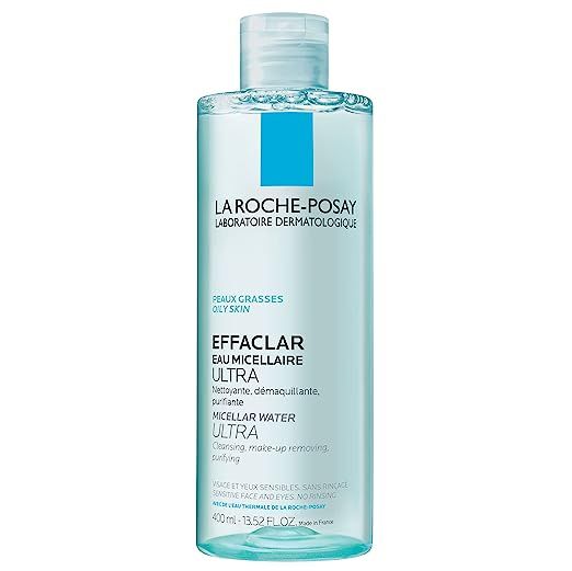 La Roche-Posay Effaclar Micellar Cleansing Water Toner for Oily Skin, Oil Free Makeup Remover, Sa... | Amazon (US)