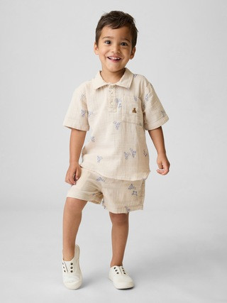 Baby & Toddler Cotton Gauze Print Pull-On Shorts | Gap (US)