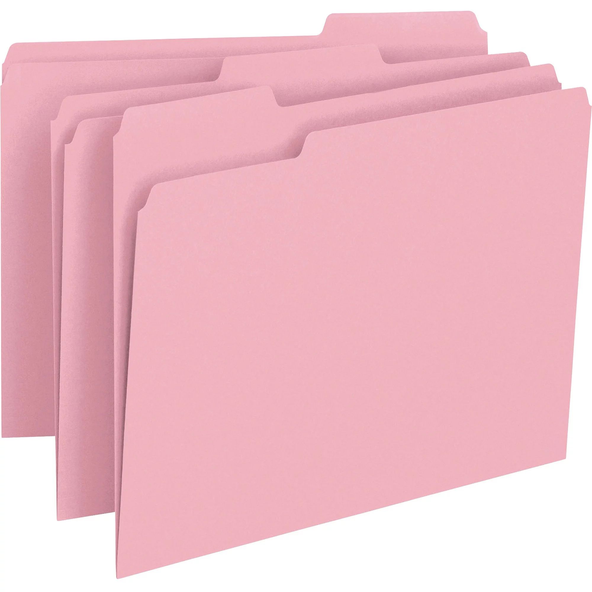 Smead Colored File Folders 1/3-Cut Tabs Pink 100/BX Letter (12643) - Walmart.com | Walmart (US)