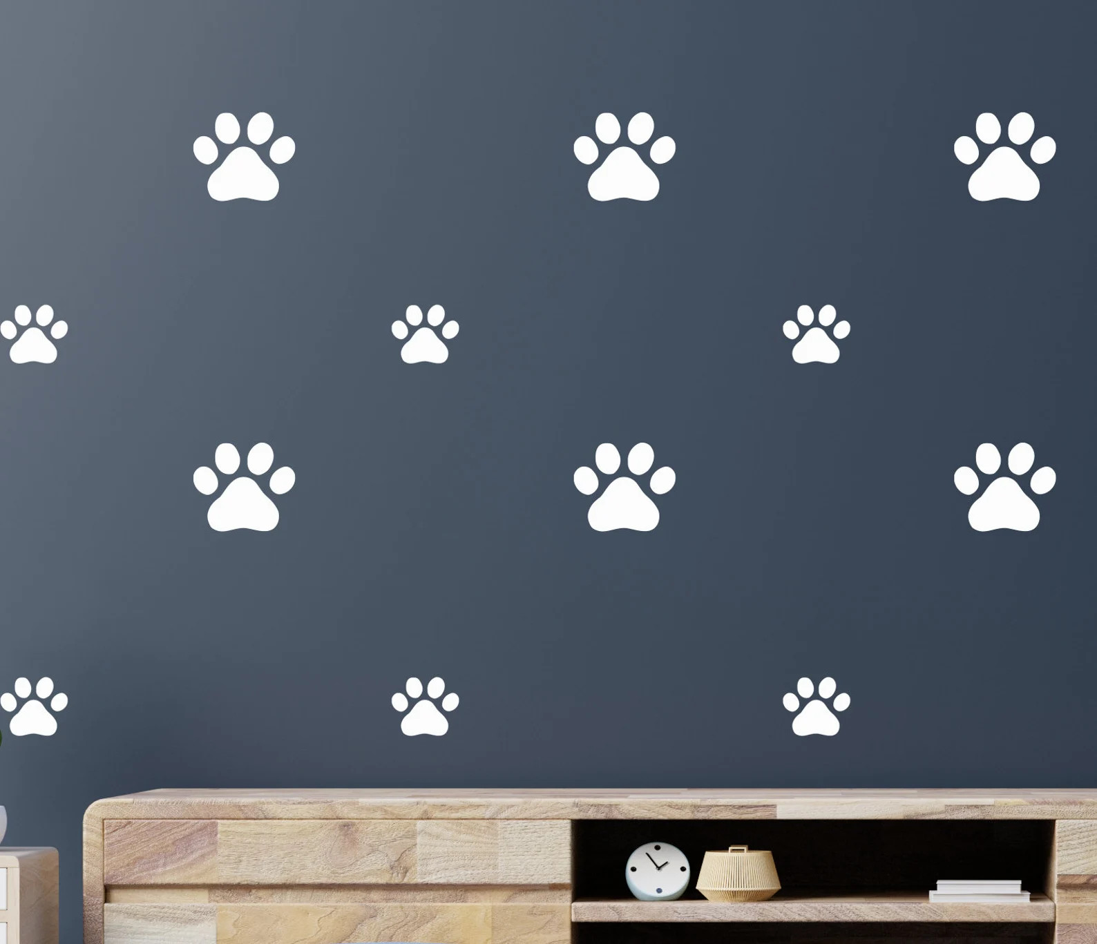 Animal Paw Prints Wall Decals Dog Paw Prints Wall Sticker Wall Décor for Kids Bedroom Set of 49 ... | Etsy (US)