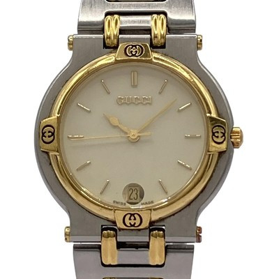 Auth GUCCI - 9000M 0262158 Silver Gold Women's Wrist Watch | eBay | eBay US