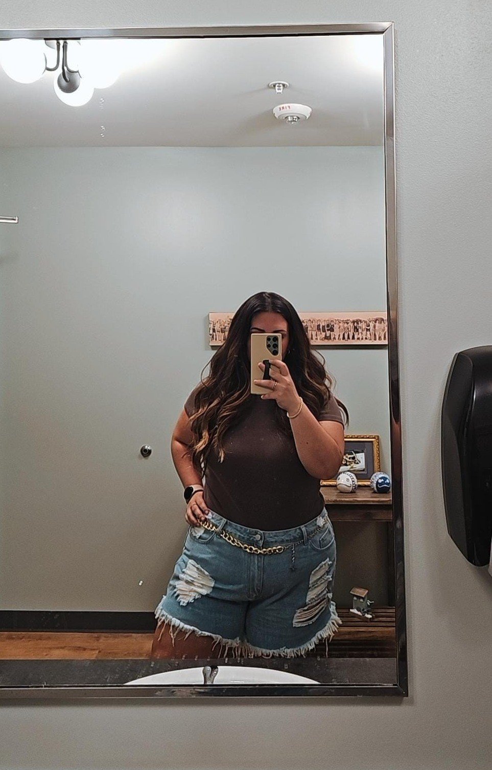 Summa summa time. Cropped snug tee and ripped jean shorts on point. Wearing XL in shirt and size 20 in shorts. 

#LTKSeasonal #LTKFindsUnder50 #LTKPlusSize