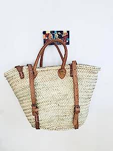 Palm Leaf Taza Backpack , Straw Bag Made, Shopping and Picnic Baskets, Traditional Moroccan Bag, ... | Amazon (US)