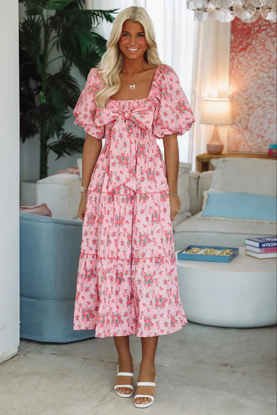 Magnolia Lane Maxi Dress - Pink | Hazel and Olive