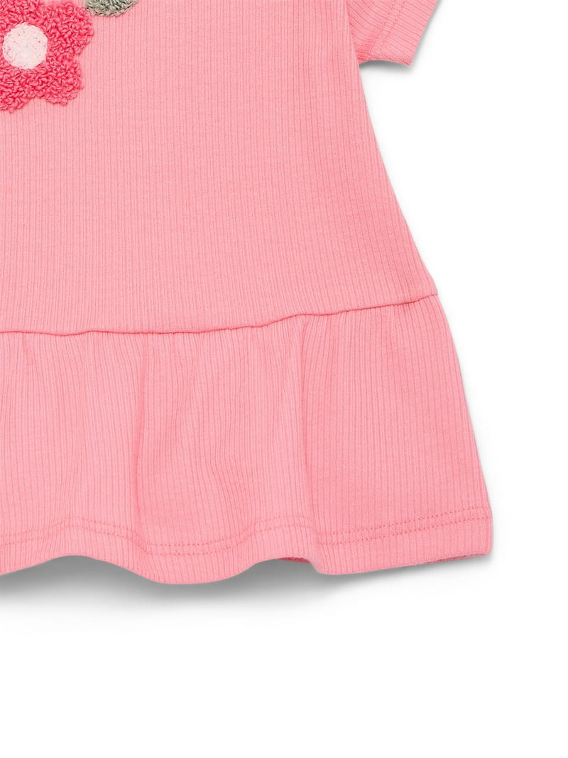 Wonder Nation Baby Girl Peplum Tee, Sizes 0-24 Months | Walmart (US)