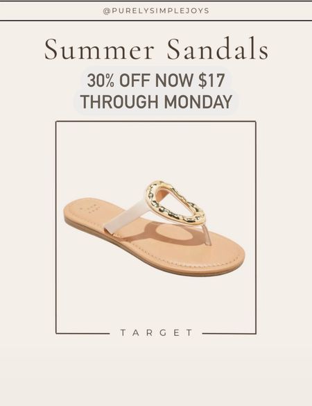 $17 Through tomorrow! The best sandals 30% off during the Memorial Day sale!

Target sandals 

#LTKShoeCrush #LTKSaleAlert #LTKFindsUnder50