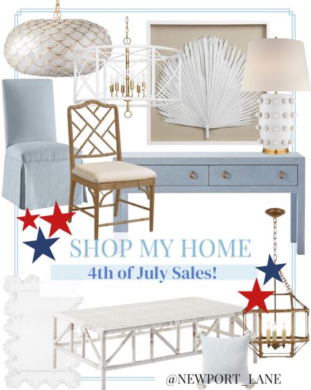 Coastal home decor, coastal decor, console table, white lamp, coffee table, dining chair, blue dining chair, wood dining chair, chandelier, capiz chandelier, palm leaf artwork, Serena and Lily, Ballard Designs, white mirror, coral mirror, 4th of July sales



#LTKunder100 #LTKsalealert #LTKhome