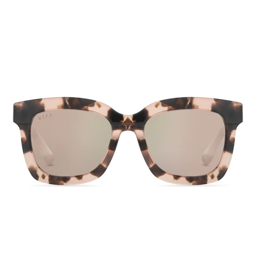 COLOR: himalayan tortoise   cherry blossom mirror sunglasses | DIFF Eyewear