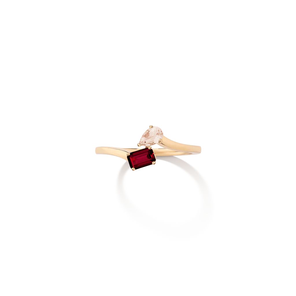Toi et Moi Gemstone Mini Vintage Ring | AUrate New York