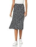 The Drop Women's Maya Silky Slip Skirt, Black/White Polka Dot Print, XS | Amazon (US)