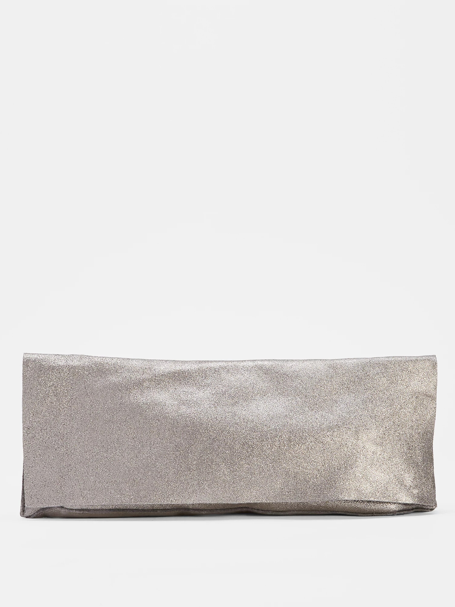 Shimmer Leather Clutch | Eileen Fisher