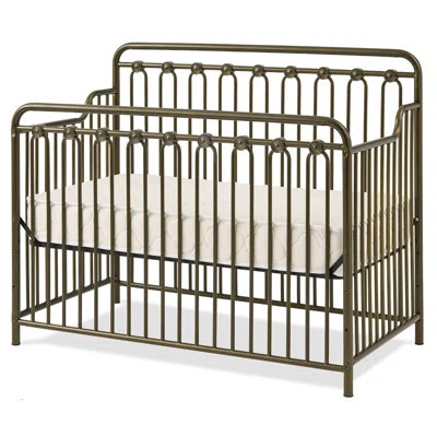 Baldwin 4 In 1 Convertible Metal Crib In Alabaster | Wayfair North America