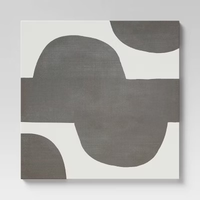 30" x 30" Spec Unframed Wall Canvas Black - Threshold™ | Target