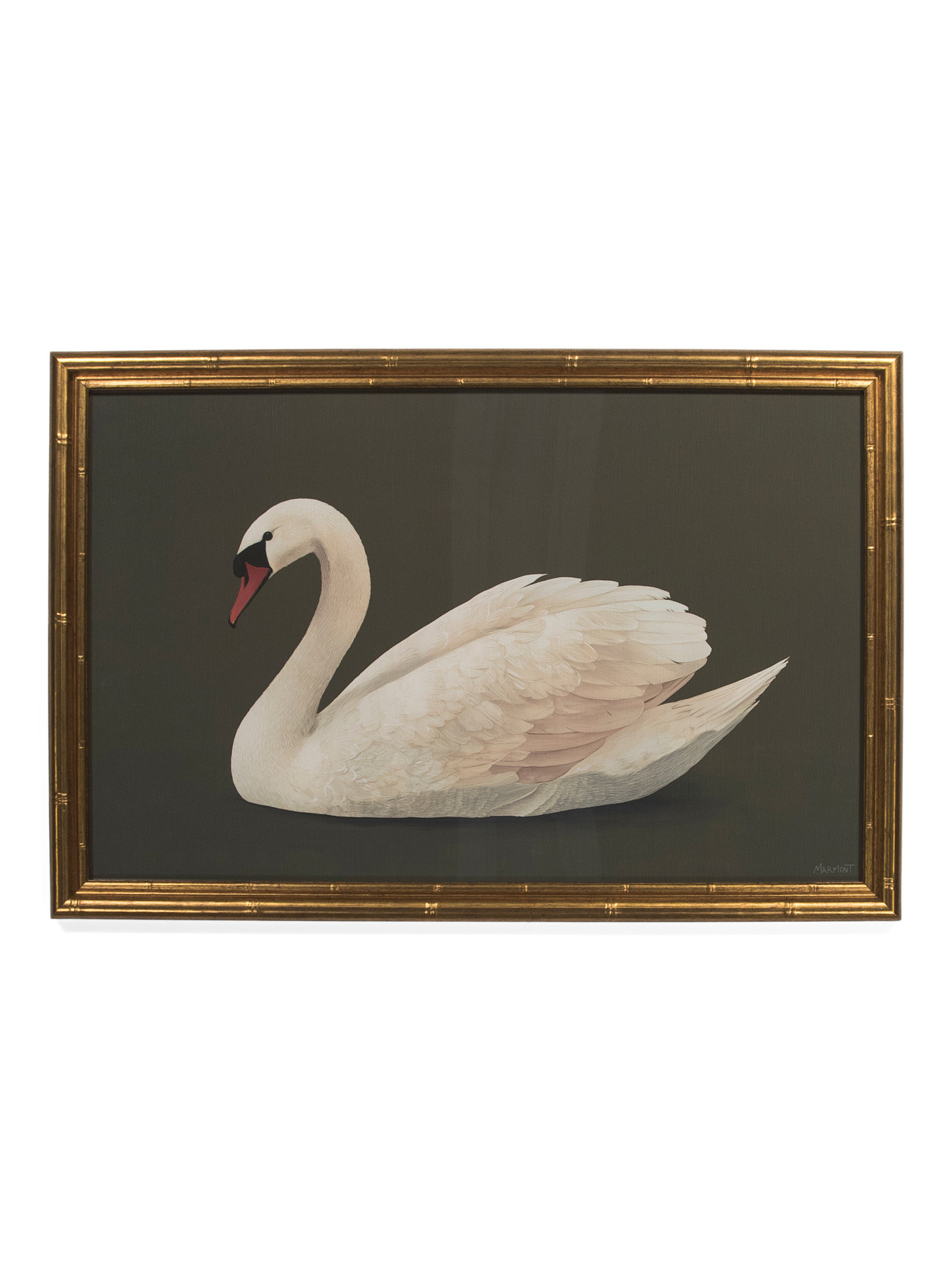 24x16 White Swan Wall Art | TJ Maxx