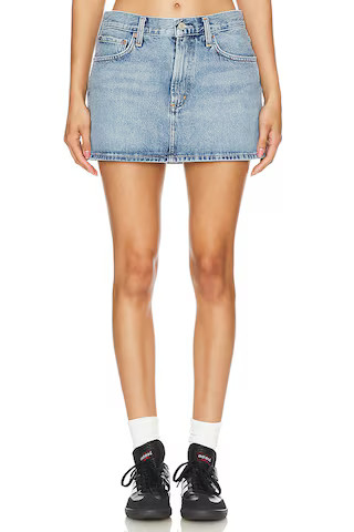 AGOLDE Alek Mini Skirt in Force from Revolve.com | Revolve Clothing (Global)