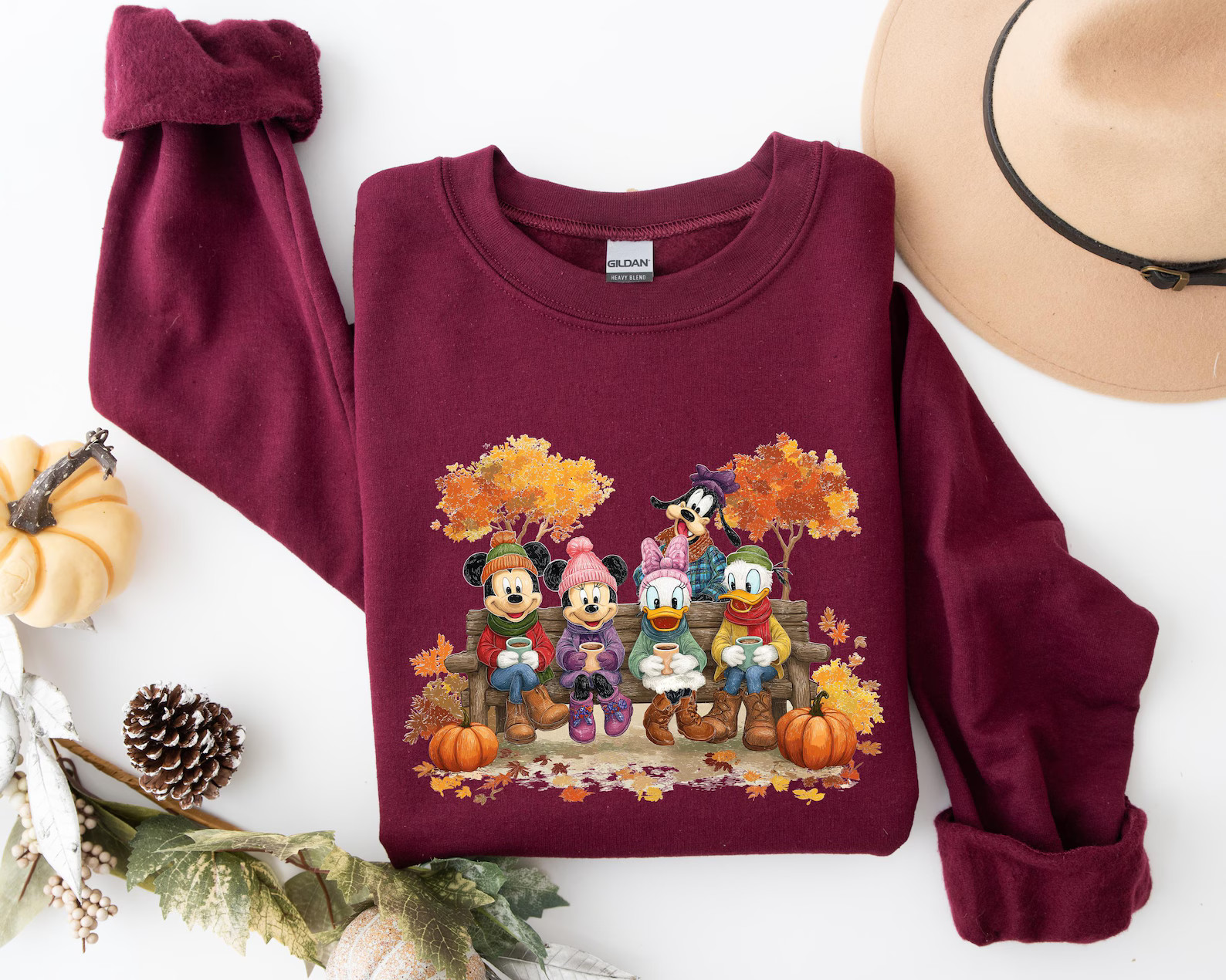 Disney Mickey And Friends Fall Shirt, Disney Fall Vibes Tee, Disney Thanksgiving T-Shirt, Disney ... | Etsy (US)