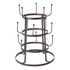Home Traditions 3 Tier Countertop Or Pantry Vintage Metal Wire Tree Stand for Coffee Glasses, and Cu | Amazon (US)
