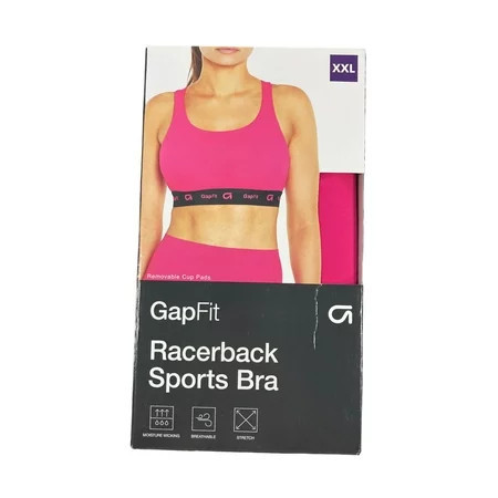 GAP Fit Women s 4 Way Stretch Moisture Wicking Racerback Sports Bra (Fuchsia Purple XS (32 A/B)) | Walmart (US)
