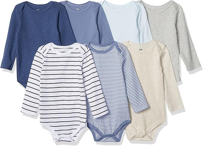 Hudson Baby unisex-baby Cotton Long-sleeve Bodysuits | Amazon (US)
