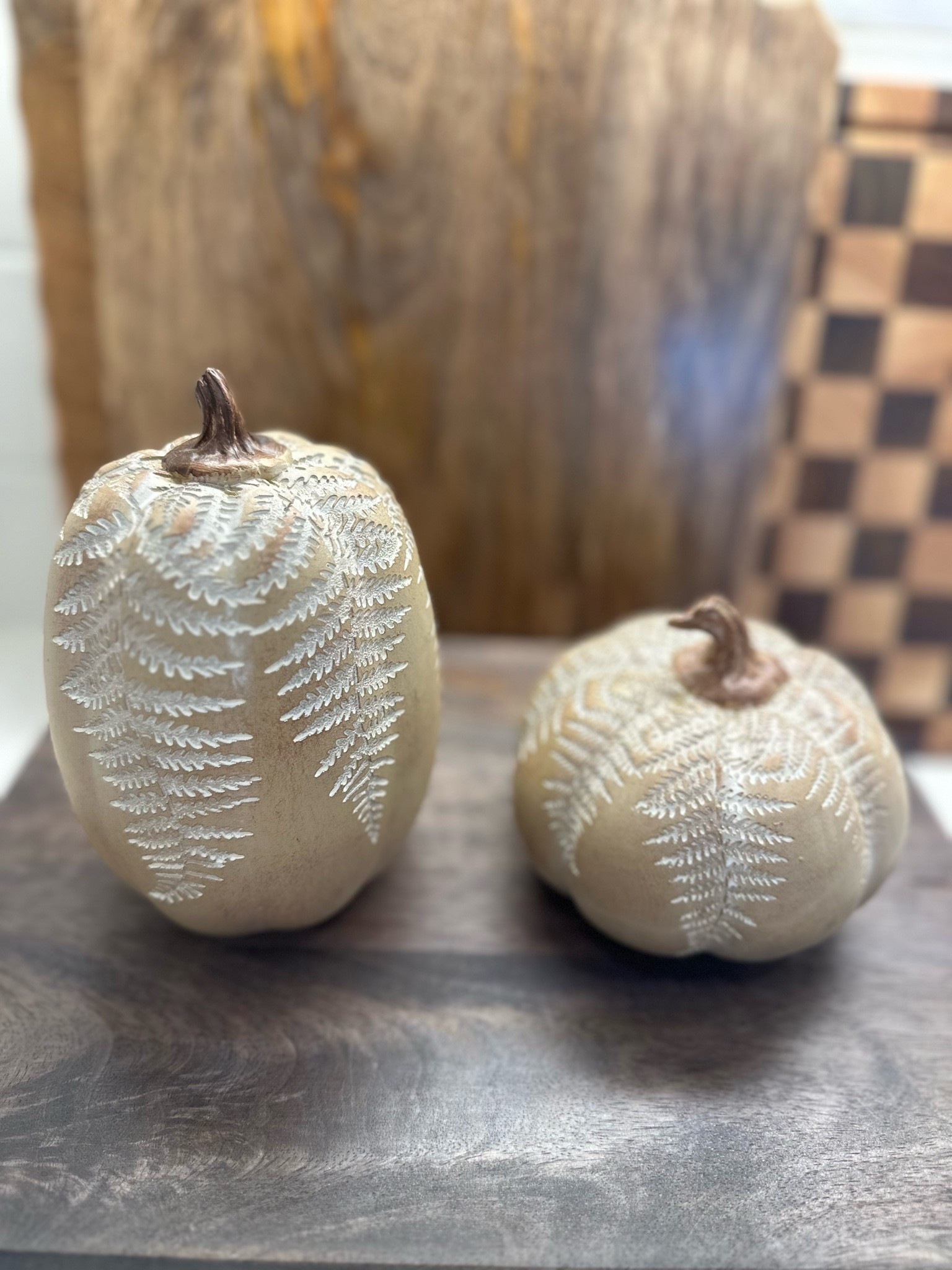 Carved wood pumpkins

#LTKHome