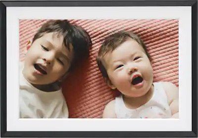 Aura Home - Carver 10" Digital Wifi Frame - Matted Gravel | Best Buy U.S.