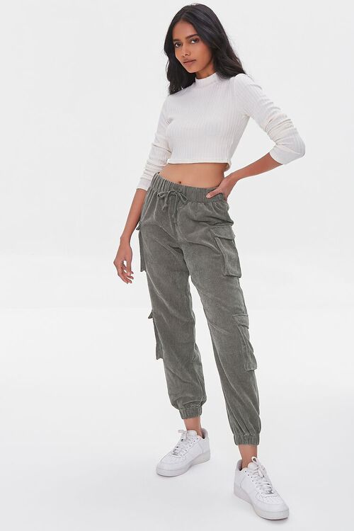 Corduroy Cargo Joggers | Forever 21 (US)