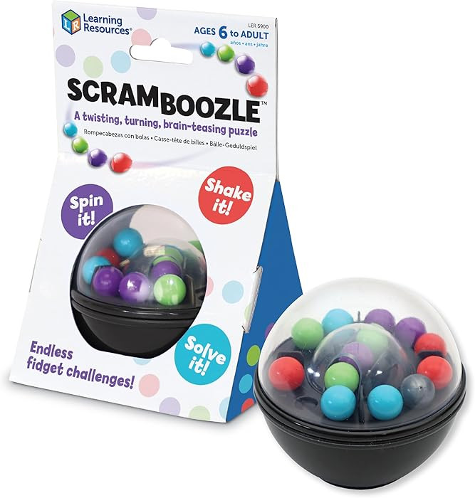 Learning Resources Scramboozle Puzzle Ball - 3D Brain Teasers Travel Games for Kids and Adults, S... | Amazon (US)