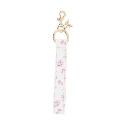 LoveShackFancy x Target – Case-Mate Ribbon Rosa Flora Printed PU Keychain Strap Sterling Dusk | Target
