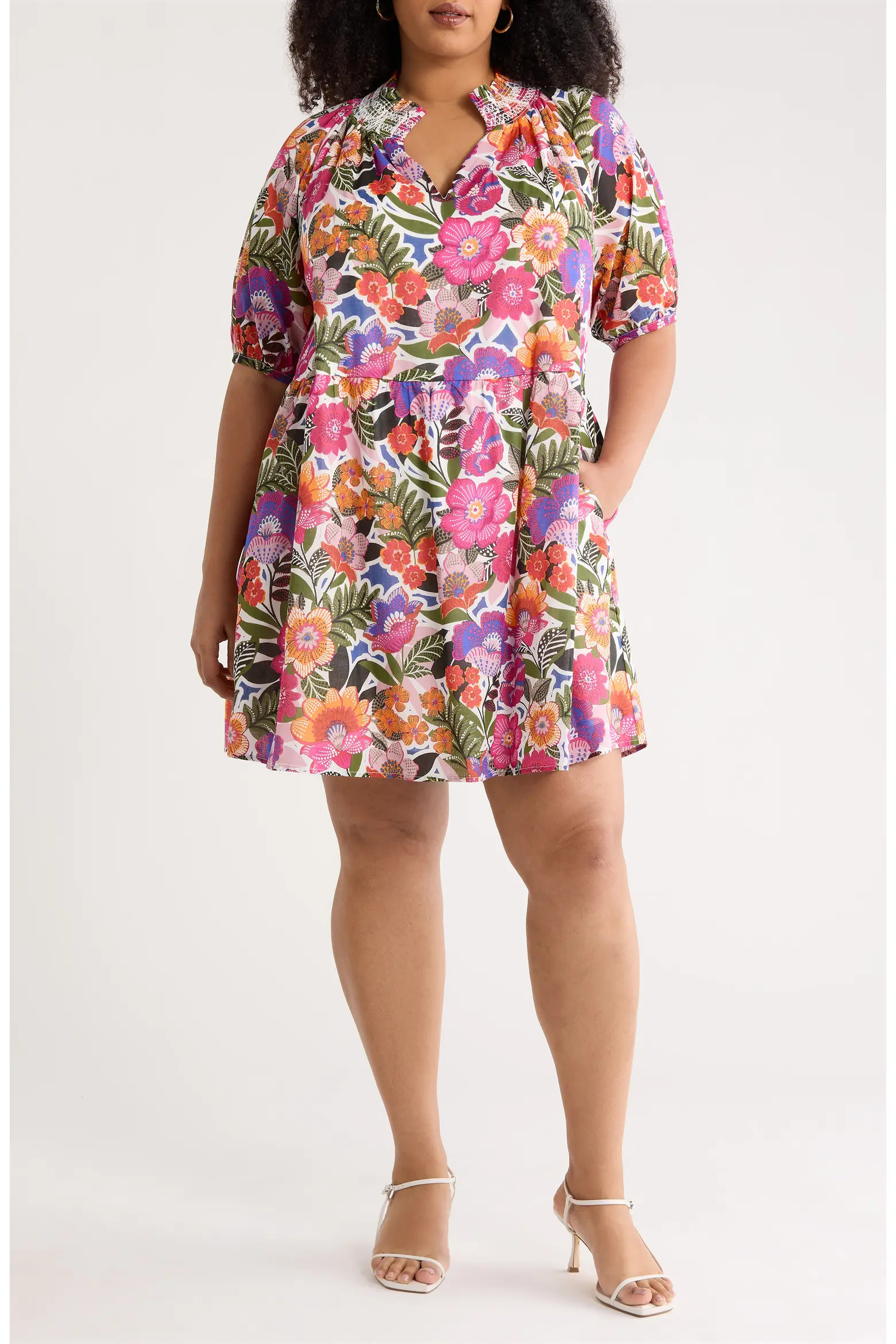 Rendal Floral Jesse Babydoll Dress (Women) | Nordstrom | Nordstrom