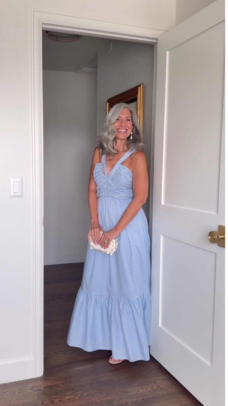 🥂 Mother of the Bride and Wedding Guest Dresses

This powder blue ruched halter gown has a gathered bodice that holds and flatters beautifully and a tiered skirt that sweeps with total effortless garden wedding grace.

Save this for your next invitation and share it with a friend who's shopping. 💌

Sizing | 5'4½" | 133 | medium or 6

Wedding Guest Dress | Fashion over 50 | Mother of the Bride | Mother of the Groom | Black Tie | Formal Gown | Summer Wedding | Dresses to Hide Belly | Special Occasion

#LTKSeasonal #LTKOver40 #LTKWedding