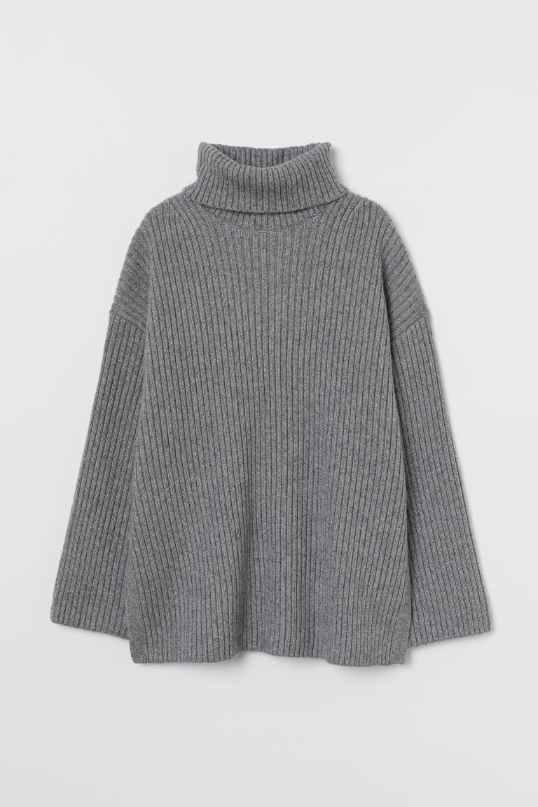 Ribbed Turtleneck Sweater | H&M (US)