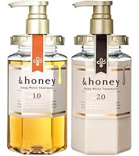 [Genuine Product] &honey Deep Moist Shampoo & Conditioner Set 440mL+450g/14.87.fl.Oz+15.69Oz (Sam... | Amazon (US)