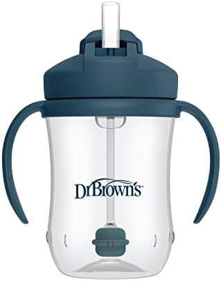 Dr. Brown's Milestones Baby's First Straw Cup, Training Cup with Weighted Straw, 9 oz/270 mL, BPA... | Amazon (US)