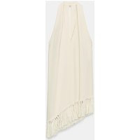 Zara - Fringed Halter Top Zw Collection - Mid-Ecru - S - Woman | Zara US