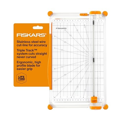 Fiskars Precision Paper Trimmer, Easy and Accurate Crafting Tool, Cuts Straight for Crafts, Cards, and More | Amazon (US)